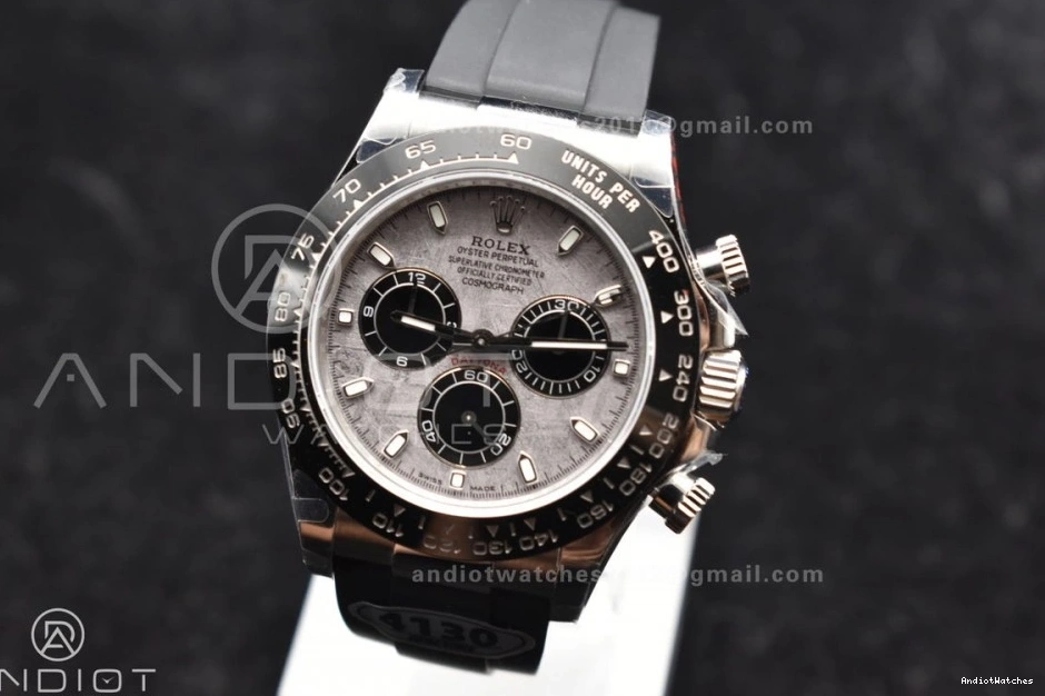 Rubber Gray QF 788 Dial Daytona Unisex Oysterflex Strap Best on 1:1 Edition SA 116519 0908